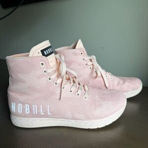 NoBull Superfabric Trainer Hightop Rose Pink Camo Womens 8.5